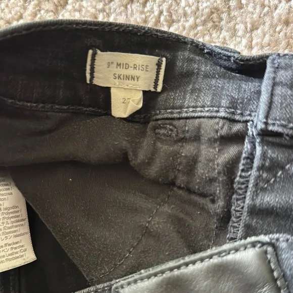 Madewell Skinny Jeans Black - Picture 2 of 4